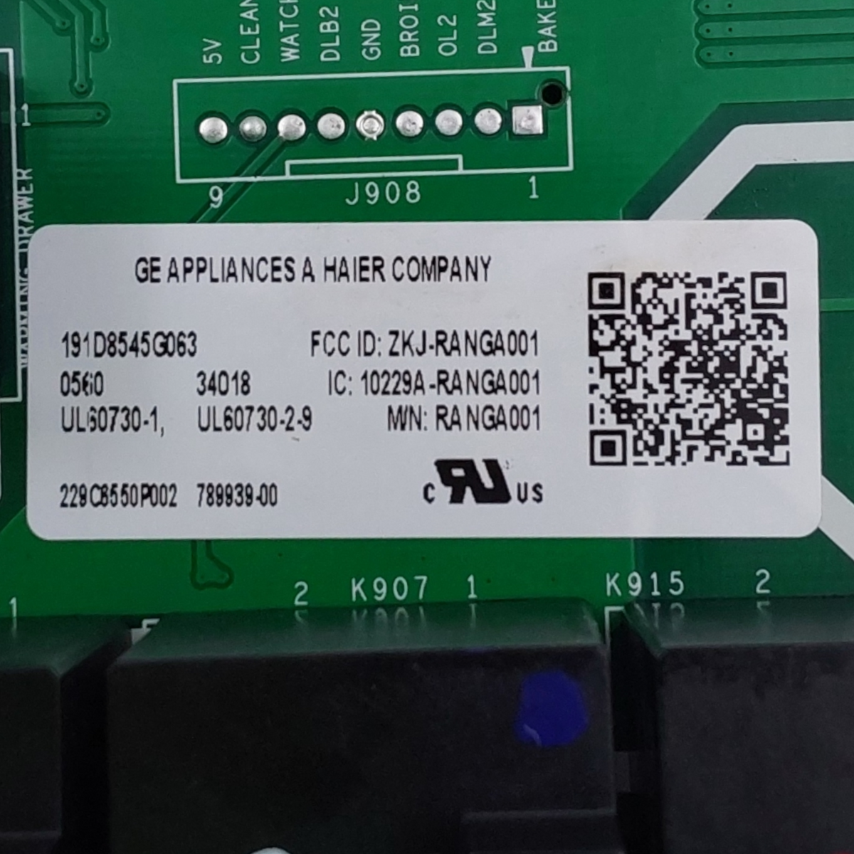 GE Genuine  Range Control Board 191D8545G063  *Same Day Ship & 60 Days Warranty*