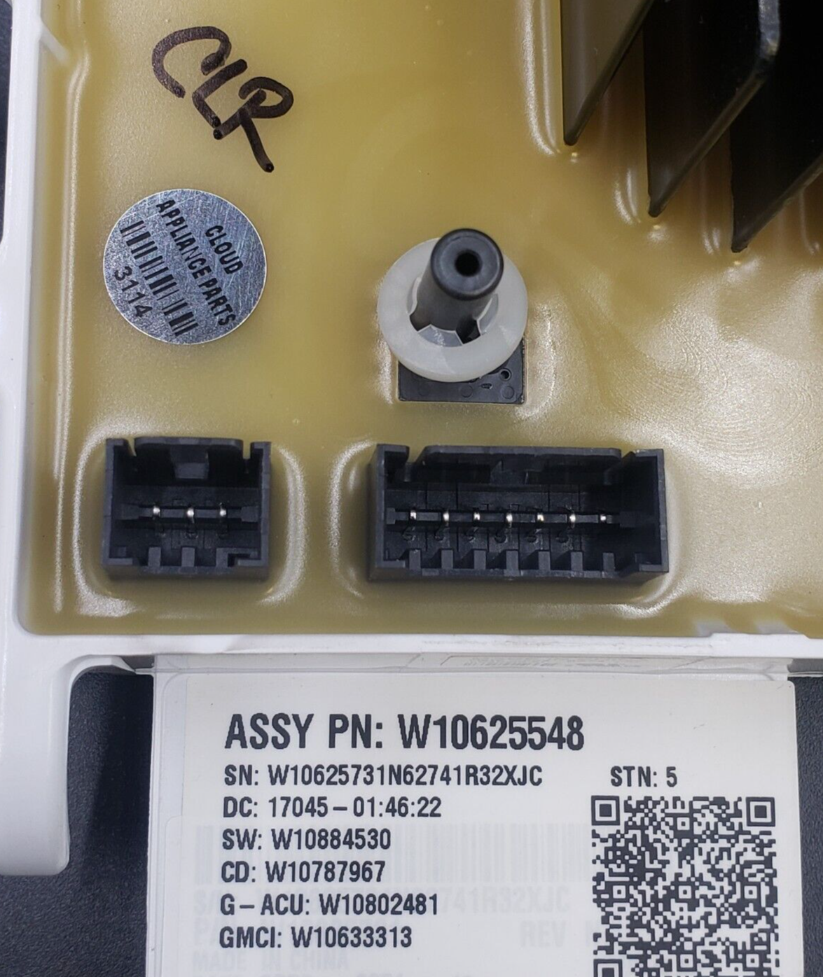 Genuine Whirlpool Washer Control W10625548 Same Day Shipping & 60 Days Warranty.