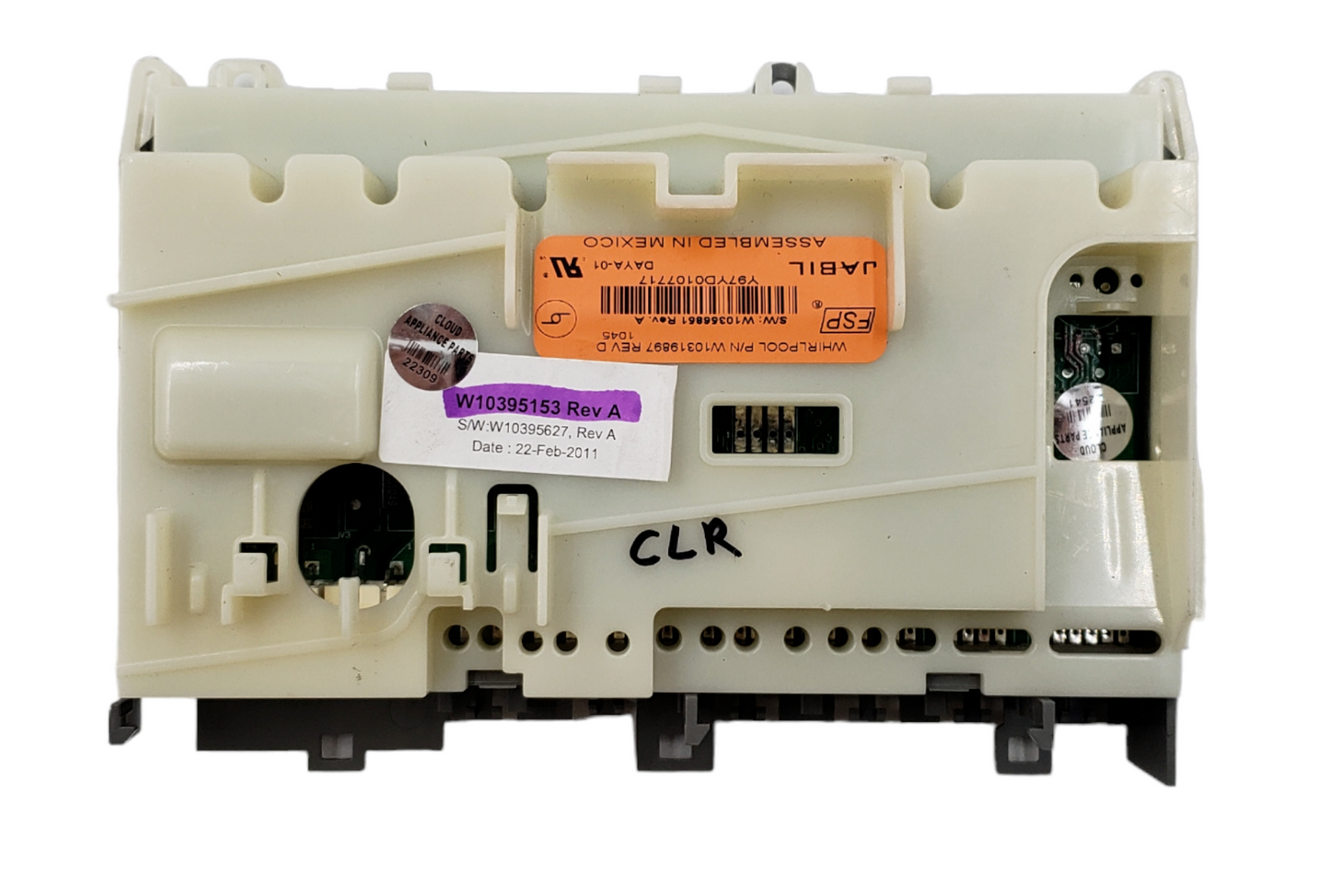 Genuine Whirlpool Dishwasher C. Board W10395153 Same Day Ship & 60 Days Warranty