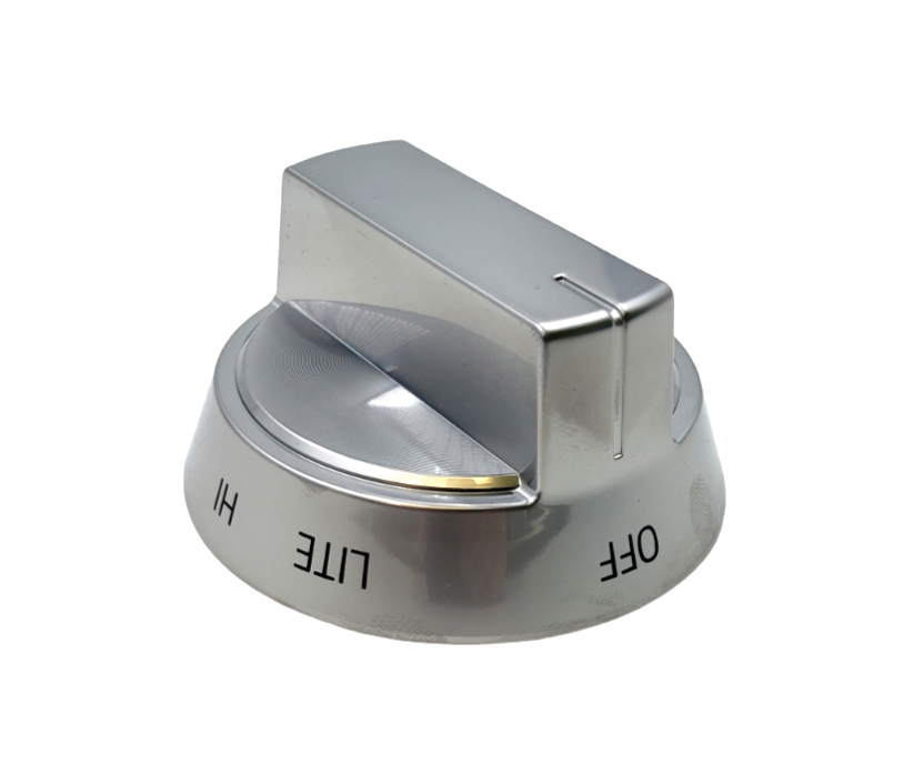 New LG Oven Stainless Knob Assembly AEZ75853702 Same Day Ship & 60 Days Warranty