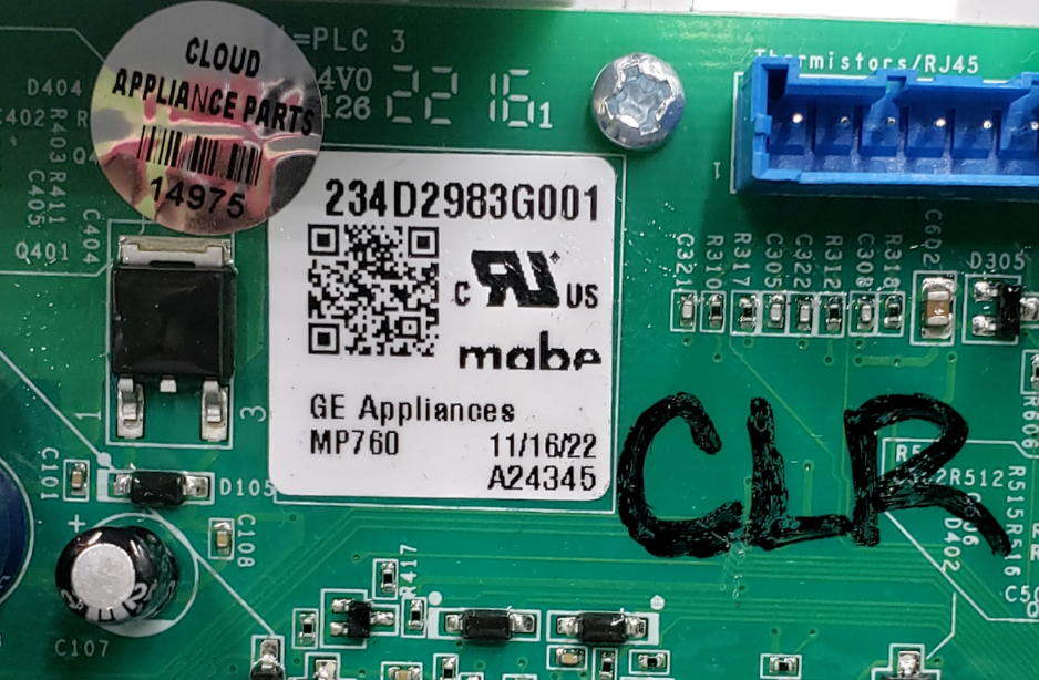 Genuine GE Dryer Control Board 234D2983G001 Same Day Shipping & 60 Days Warranty
