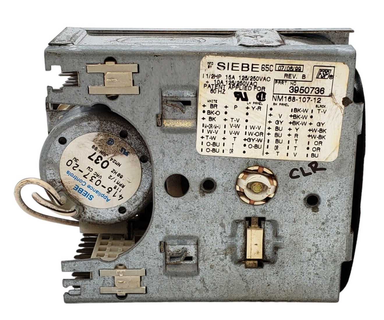 Genuine Whirlpool Washer Machine Timer 3950736 Same Day Ship & 60 Days Warranty*