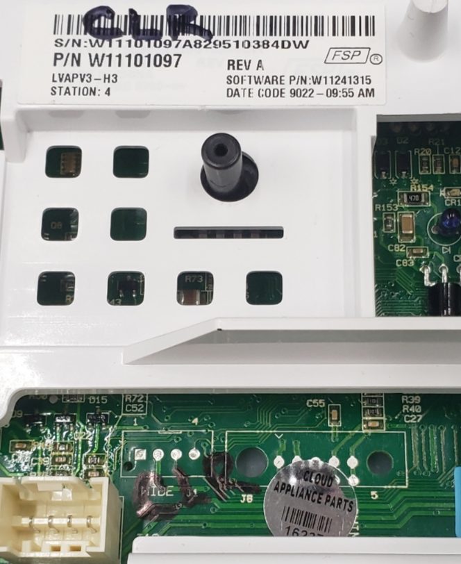 Genuine Whirlpool WasherControl Board W11101097 Same Day Ship & 60 Days Warranty