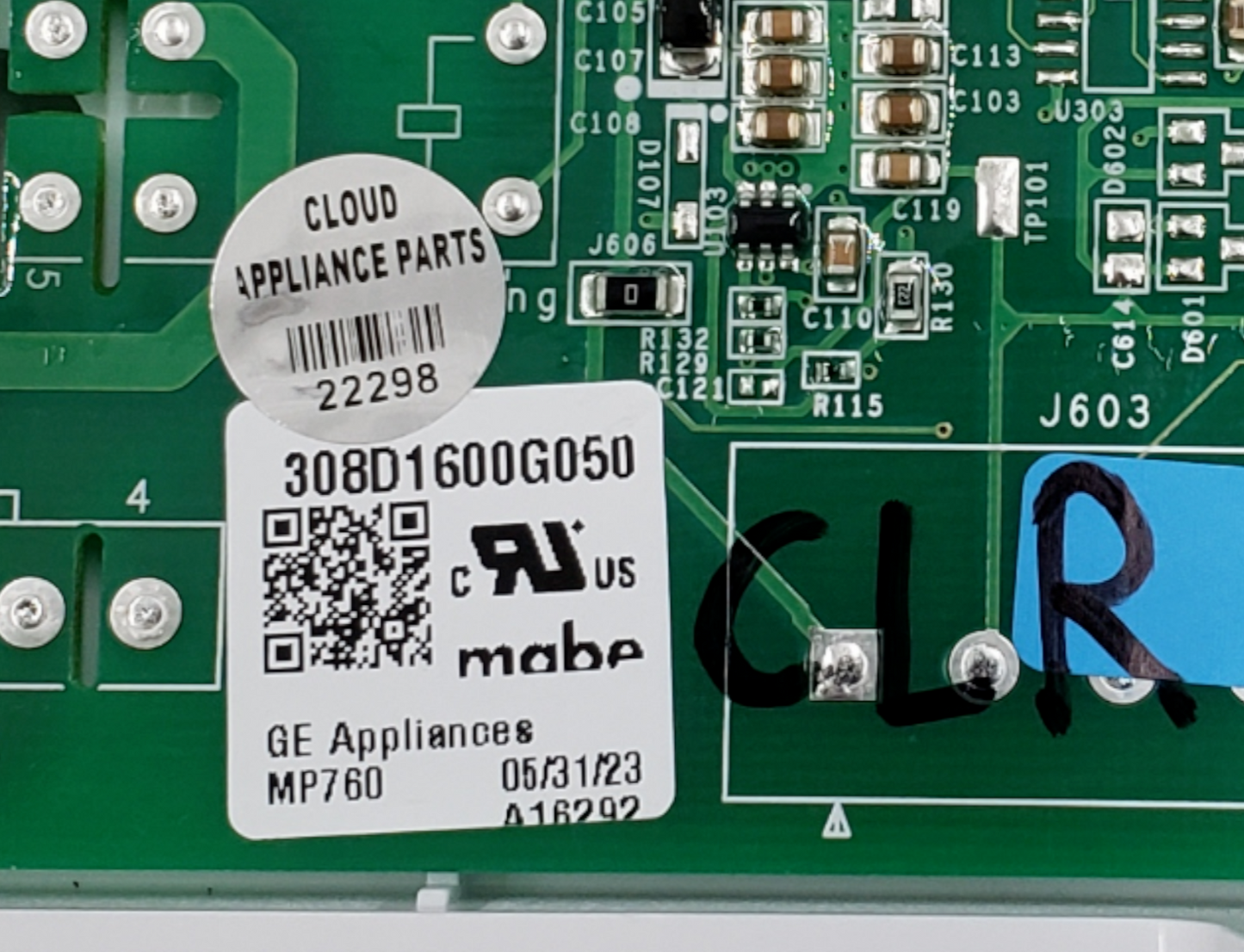 Genuine GE Dryer Control Board 308D1600G050 Same Day Shipping & 60 Days Warranty