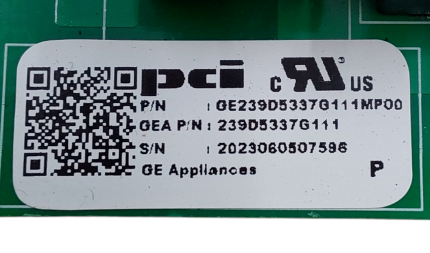 Genuine GE Fridge Control Board 239D5337G111 Same Day Shipping &60 Days Warranty