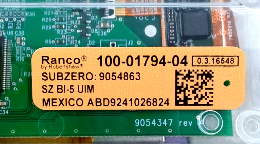 New Sub-Zero Fridge Module Interface 9054863 Same Day Ship & 60 Days Warranty