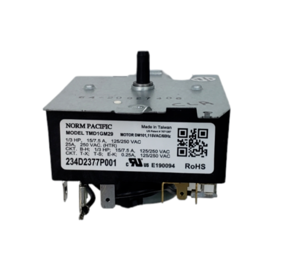 New OEM GE Dryer Timer Assembly 234D2377P001 *Same Day Ship & 60 Days Warranty**