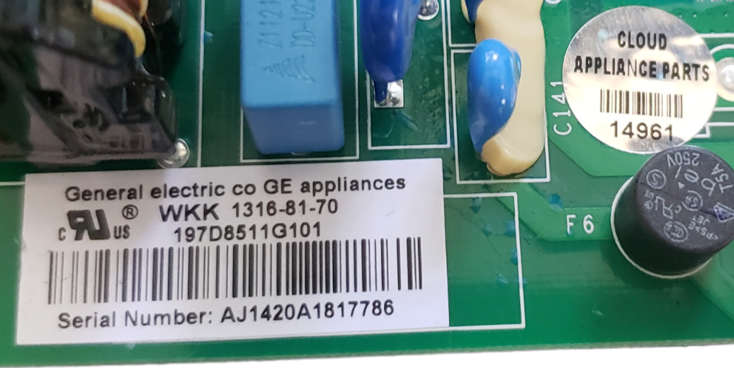 OEM GE Refrigerator Control Board 197D8511G101 *Same Day Ship & 60 Days Warranty