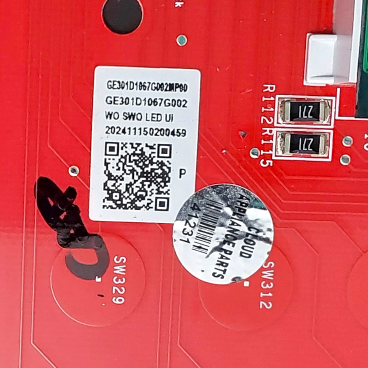 GE New Range Control Panel 301D1067G002 **Same Day Shipping & 60 Days Warranty**