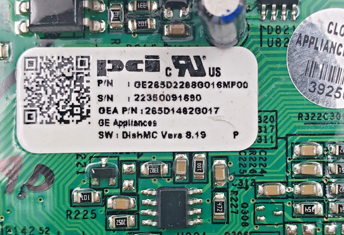 OEM GE Dishwasher Control Board 265D1462G017 *Same Day Ship & 60 Days Warranty**