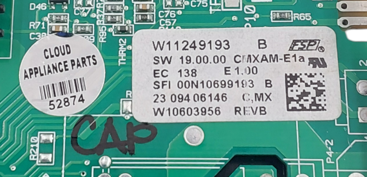 Genuine Whirlpool Oven Control Board W11249193 Same Day Ship & 60 Days Warranty*