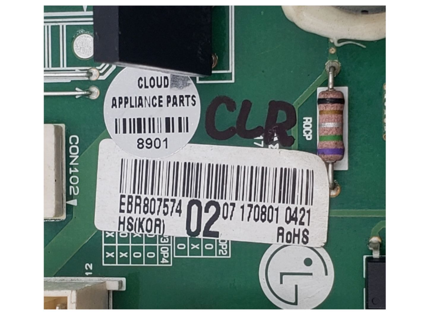 Genuine LG Refrigerator Control EBR80757402 Same Day Shipping & 60 Days Warranty