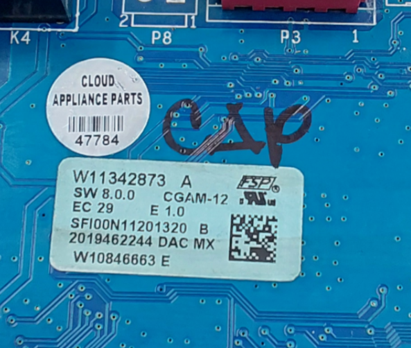 Genuine Whirlpool Range Control Board W11342873 Same Day Ship & 60 Days Warranty
