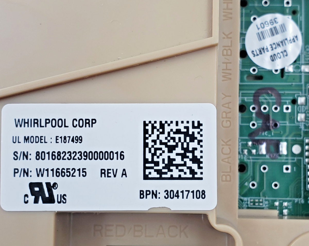 Genuine Whirlpool Dishwasher Board W11665215  *Same Day Ship & 60 Days Warranty*
