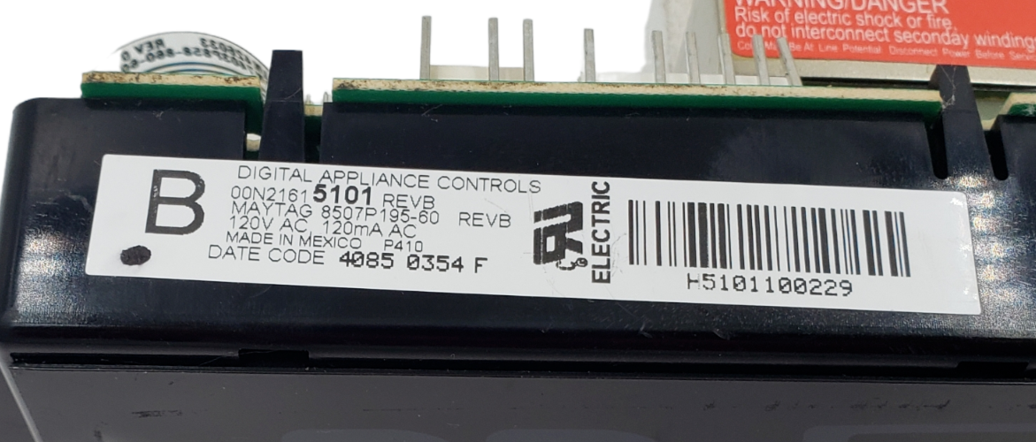 Genuine Whirlpool Range Control 8507P195-60 Same Day Shipping & 60 Days Warranty