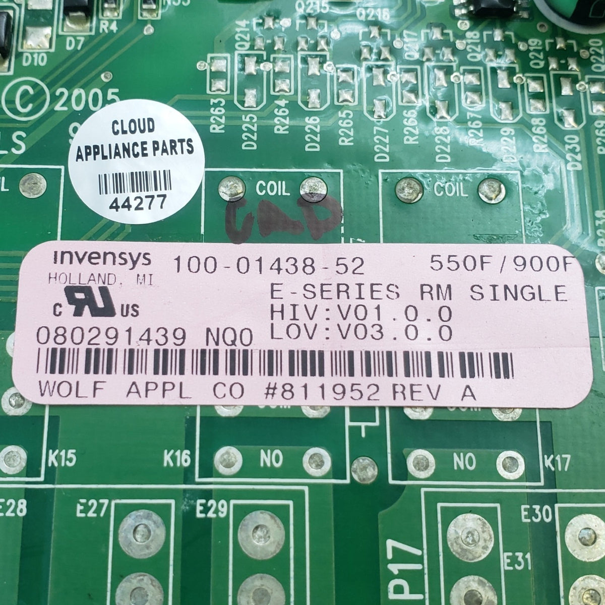 Wolf Genuine Oven Control Board 811952  **Same Day Shipping & 60 Days Warranty**