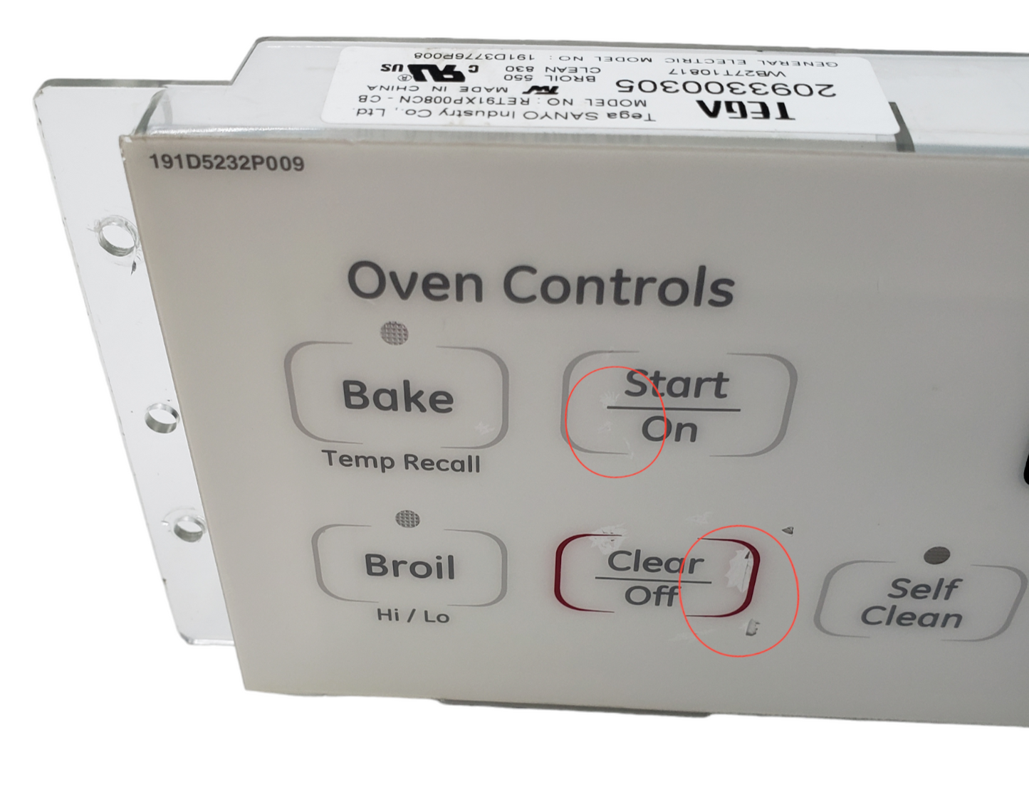 Genuine GE Range Control Board 191D3776P008 Same Day Shipping & 60 Days Warranty