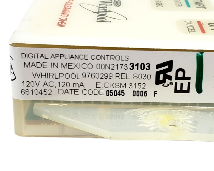 Genuine Whirlpool Range Control Board 9760299 *Same Day Ship & 60 Days Warranty*