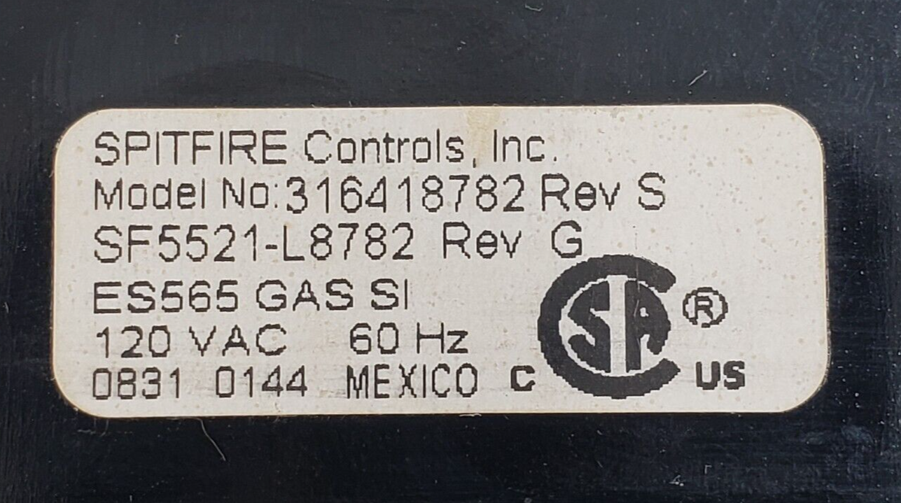 Genuine Frigidaire Range Control 316418782 Same Day Shipping & 60 Days Warranty*