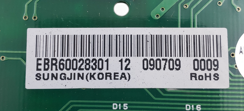 LG Genuine Fridge Control Board EBR60028301 Same Day Shipping & 60 Days Warranty