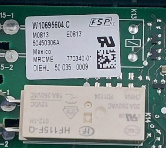 Genuine Whirlpool Oven Control Board W10695604 Same Day Ship & 60 Days Warranty*
