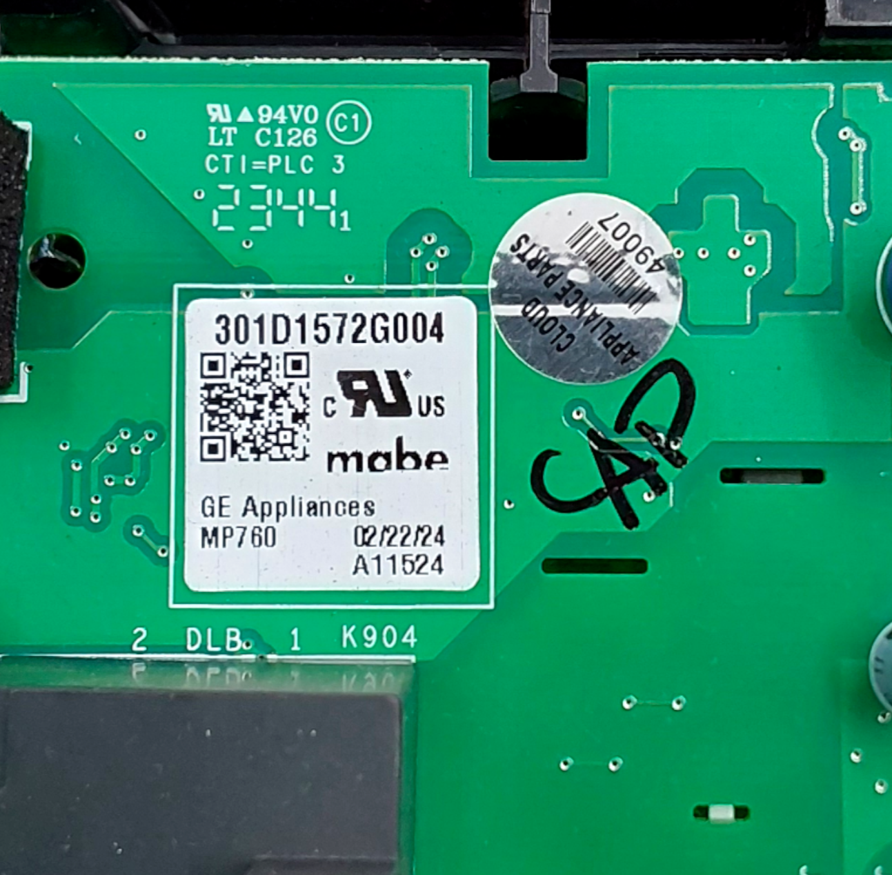 New GE Range Control Board 301D1572G004 **Same Day Shipping & 60 Days Warranty**