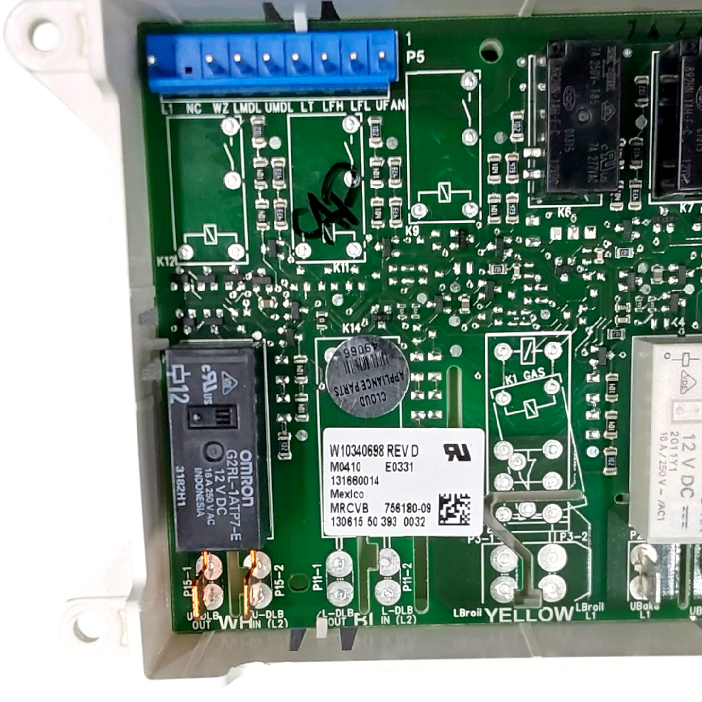 Genuine Whirlpool Range Control Board W10340698 Same Day Ship & 60 Days Warranty