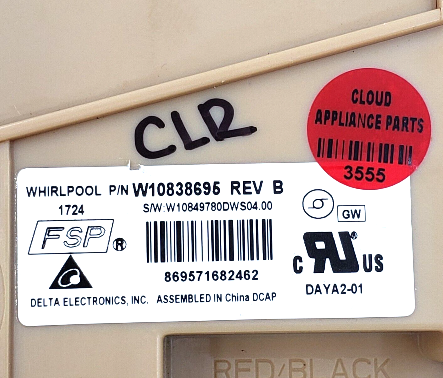 Genuine Whirlpool Dishwasher Control W10838695 Same Day Ship & 60 Days Warranty*