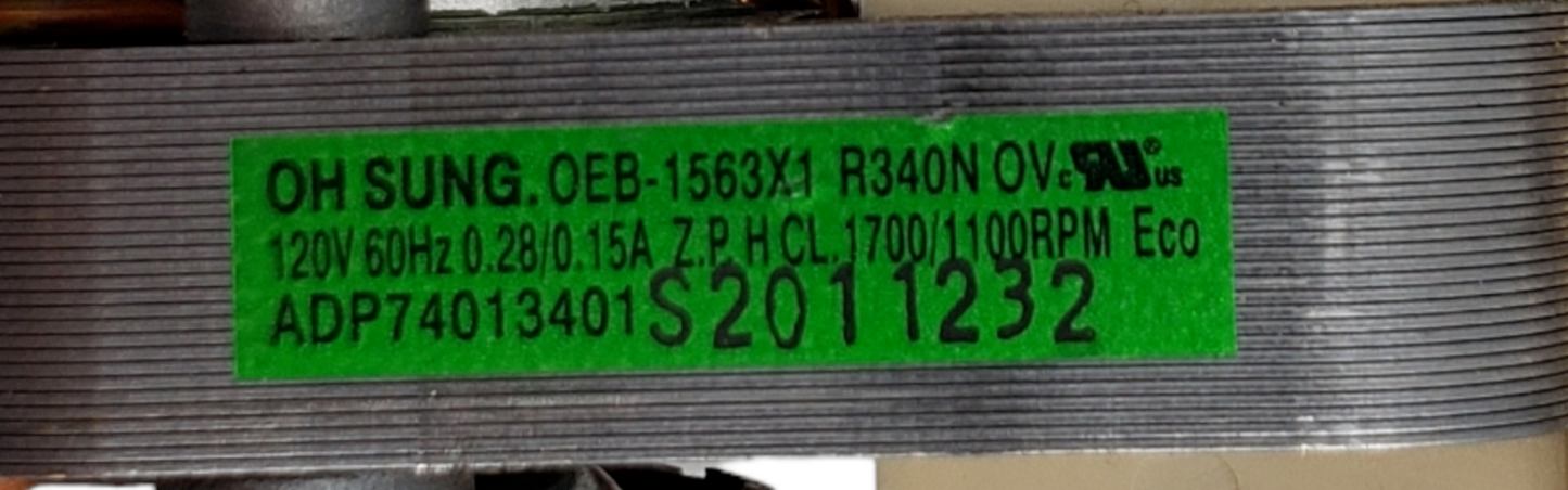 New LG Range Cooling Fan Assembly ADP74013401 *Same Day Ship & 60 Days Warranty*