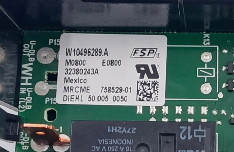 Genuine Whirlpool Oven Control Board W10496289 Same Day Ship & 60 Days Warranty*
