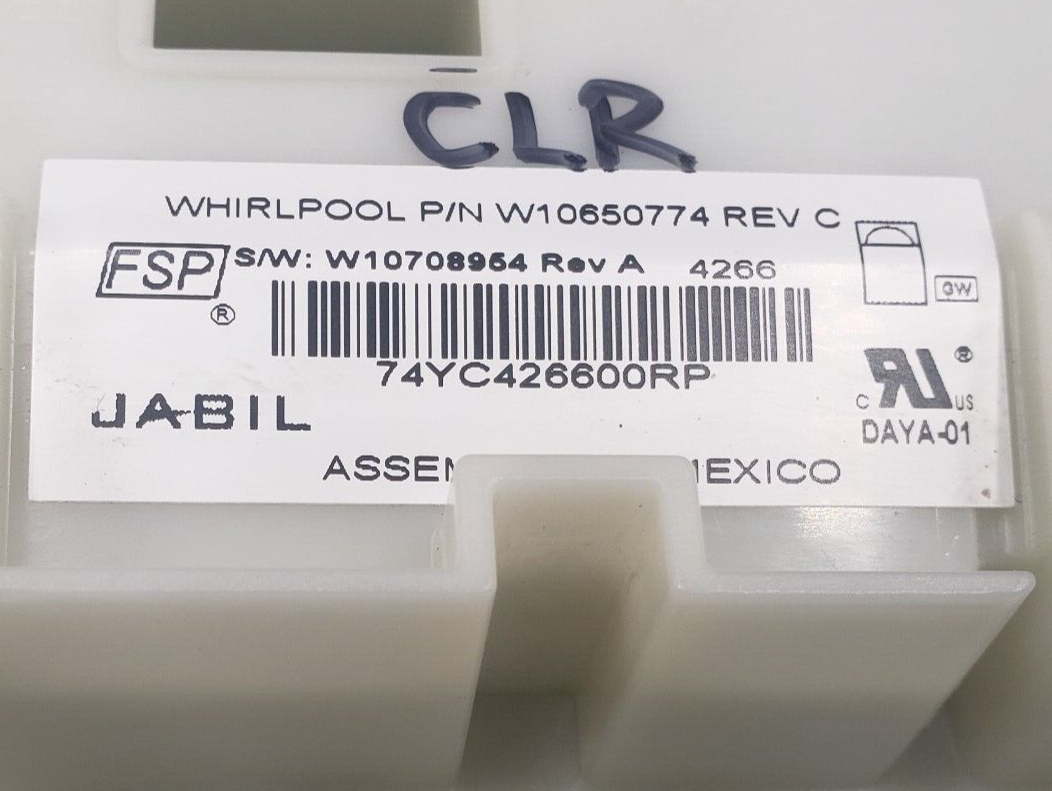 Genuine Whirlpool Dishwasher Board W10708954 **Same Day Ship & 60 Days Warranty*