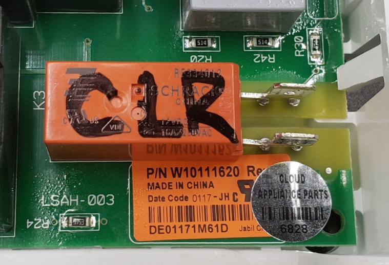 Genuine Whirlpool Dryer Control Board W10111620 Same Day Ship & 60 Days Warranty