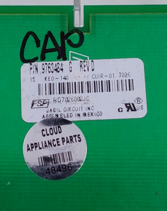 Genuine Whirlpool Range Control Board 9763484 Same Day Ship & 60 Days Warranty**