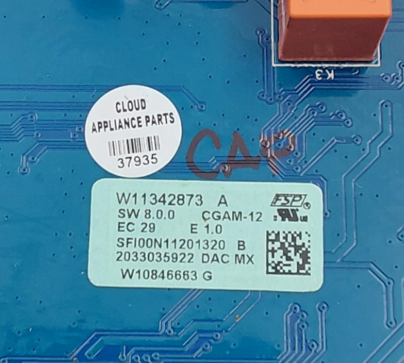 Genuine Whirlpool Range Control Board W11342873 Same Day Ship & 60 Days Warranty