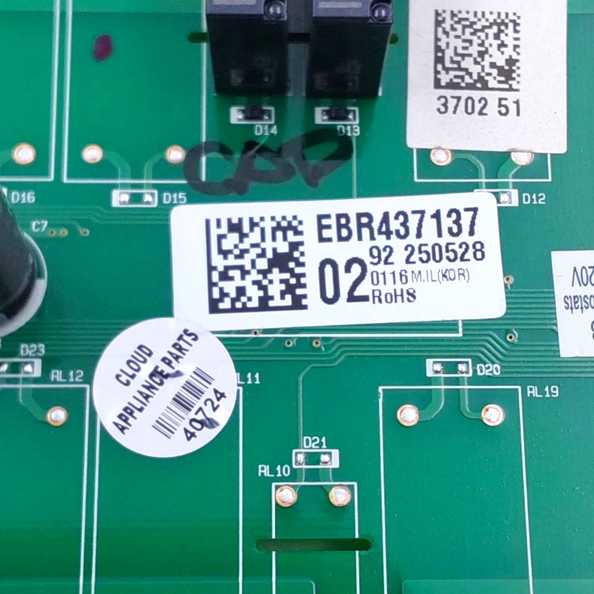 LG New Range Oven Control Board EBR43713702 Same Day Shipping & 60 Days Warranty