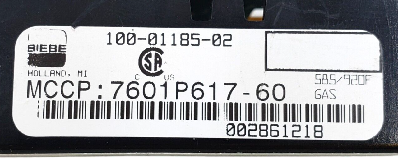 Genuine Whirlpool Range Control 7601P617-60 Same Day Shipping & 60 Days Warranty