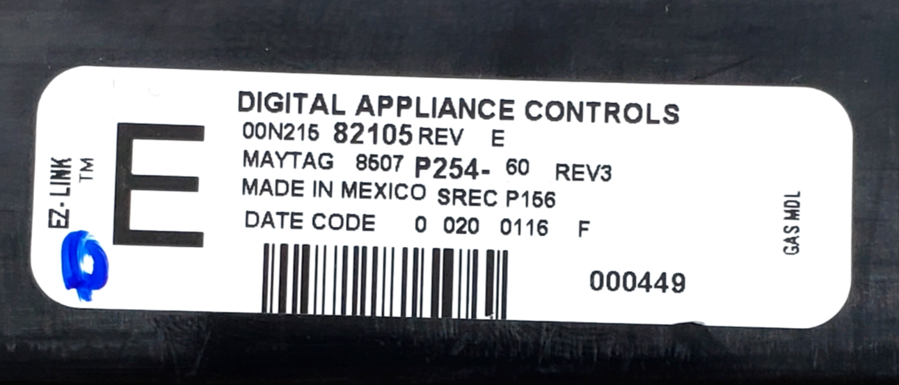 Genuine Whirlpool Range Control 8507P254-60 Same Day Shipping & 60 Days Warranty