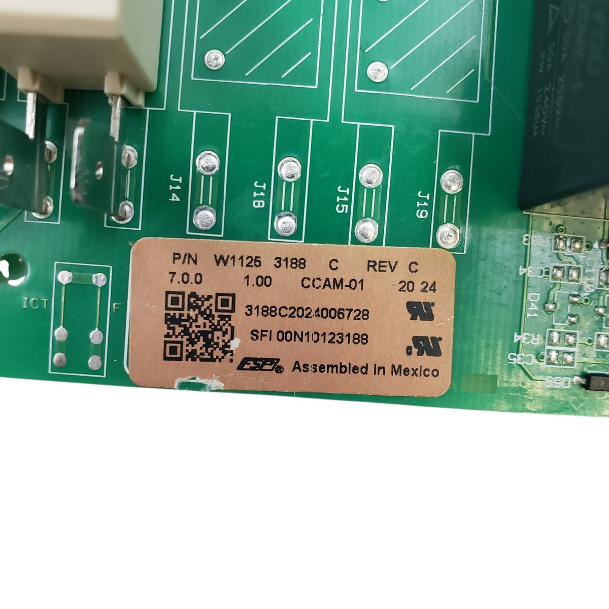 Genuine Whirlpool Range Control Board W11253188 Same Day Ship & 60 Days Warranty