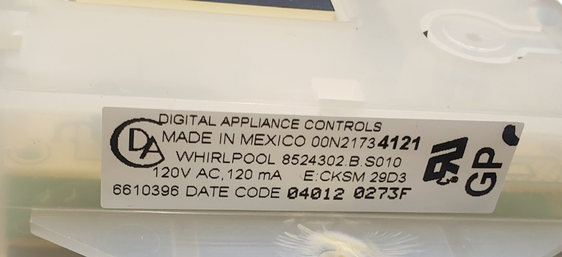 Genuine Whirlpool Oven Control Board 8524302 Same Day Ship & **60 Days Warranty*