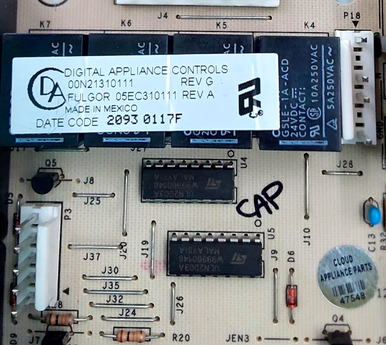 Genuine Bosch Range Control Board 00N21310111 *Same Day Ship & 60 Days Warranty*