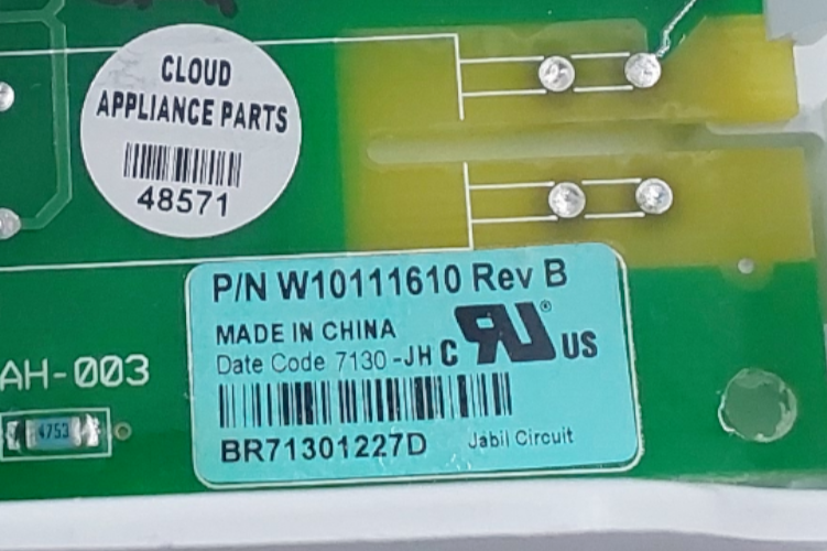 Genuine Whirlpool Dryer Control Board W10111610 Same Day Ship & 60 Days Warranty