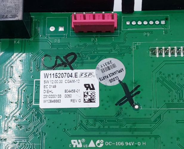 Genuine Whirlpool Range Control Board W11520704 Same Day Ship & 60 Days Warranty