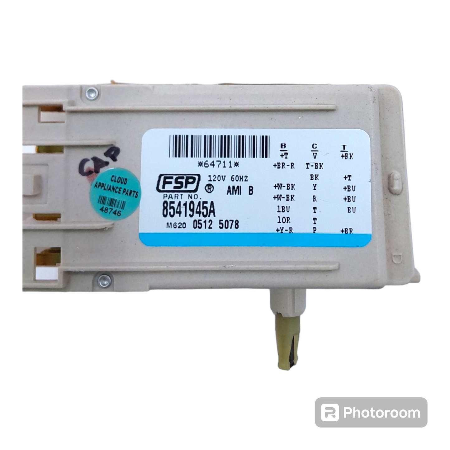 Genuine Whirlpool Washer Machine Timer 8541945 Same Day Ship & 60 Days Warranty*
