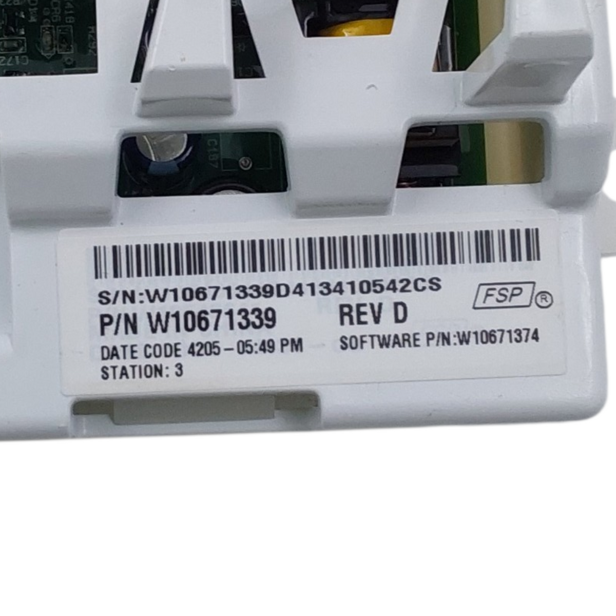 Whirlpool Genuine Washer Control Board W10671339 Same Day Ship &60 Days Warranty