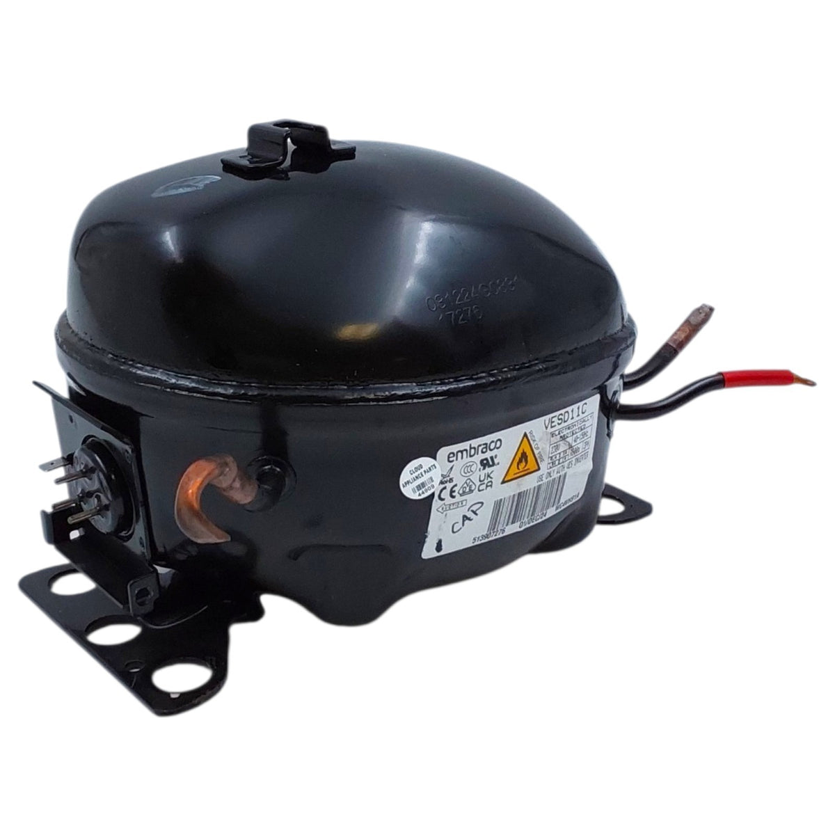 GE New Refrigerator Compressor Assembly VESD11C Same Day Ship & 60 Days Warranty