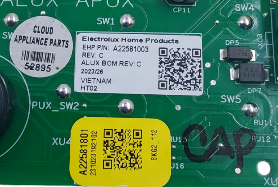 New Frigidaire Range Control Board A22581003 *Same Day Ship & 60 Days Warranty**