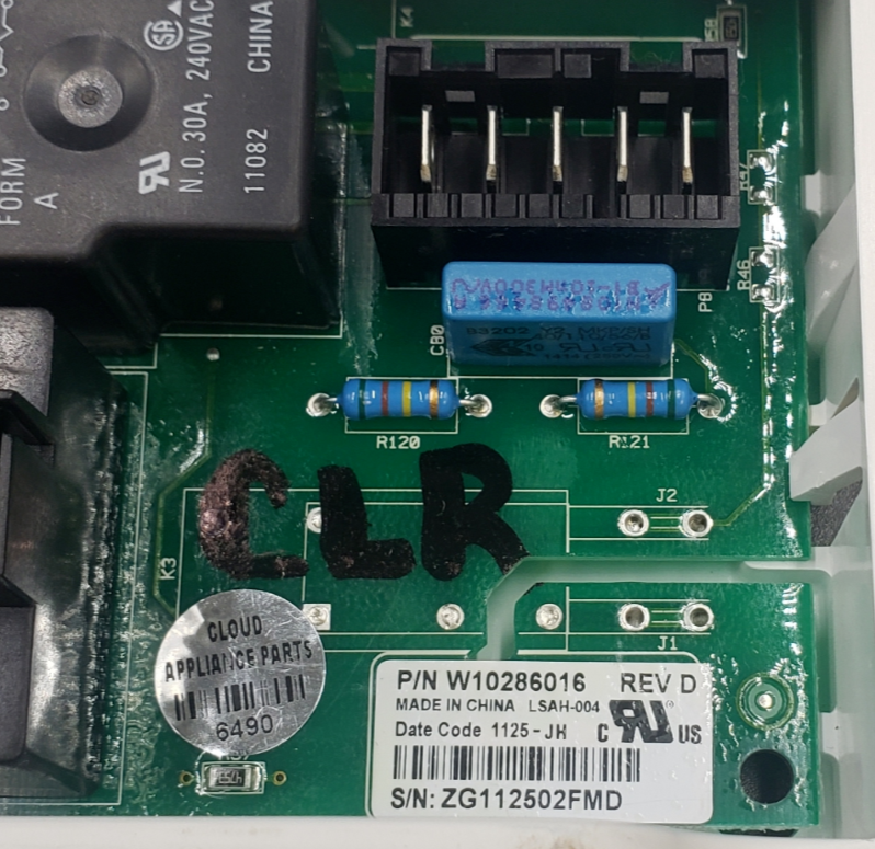 Genuine Whirlpool Dryer Control Board W10286016 Same Day Ship & 60 Days Warranty