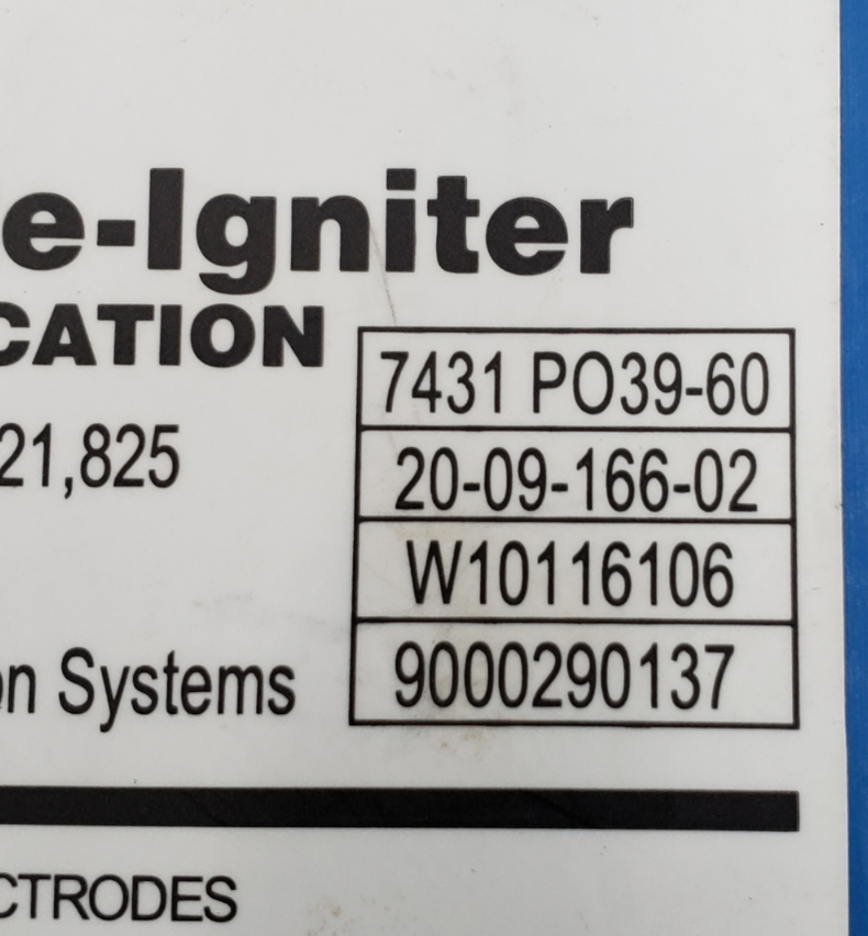 Genuine Whirlpool Range Spark Module W10116106 Same Day Ship & 60 Days Warranty*