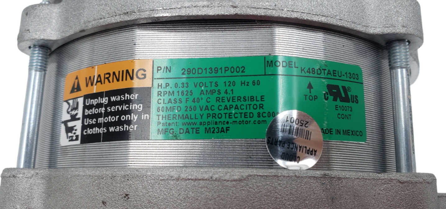 Genuine New GE Washer Drive Motor 290D1391P002 Same Day Ship & 60 Days Warranty*