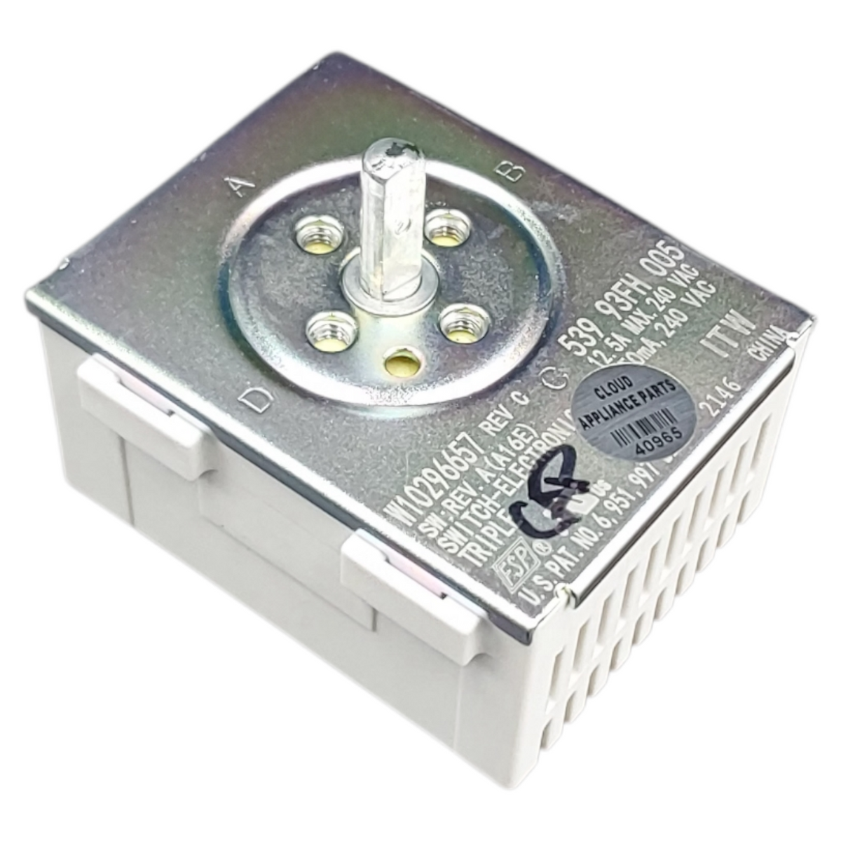 Whirlpool OEM Range Infinite Switch W10296657 *Same Day Ship & 60 Days Warranty*